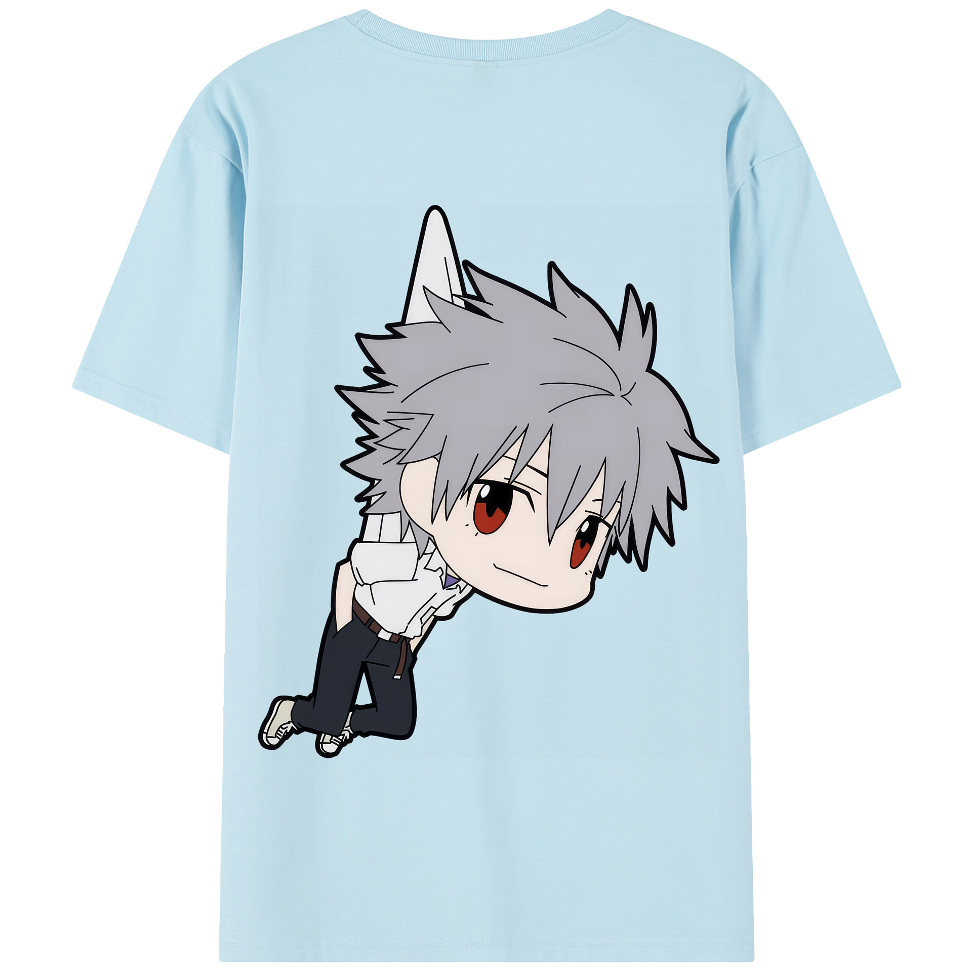 （画像用） EVA 新世紀エヴァンゲリオン 綿100％半袖Tシャツ（背面プリント）